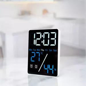 유즈비 블랙페이스 LED 온습도시계 BF5508