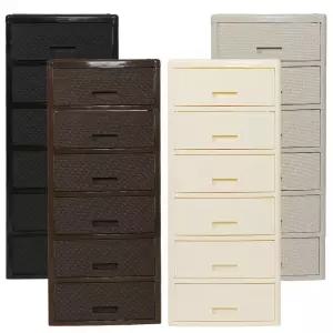 4536 6단 라탄 서랍장 플라스틱서랍장 수납장 사물함