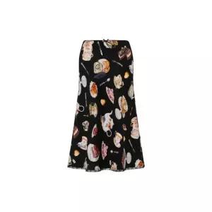 [모스키노] 티타임 실크 새틴 스커트 140185675