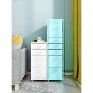 이동식 철제서랍장 모던 바퀴 제품 슬림 서류 파스텔톤 정리함