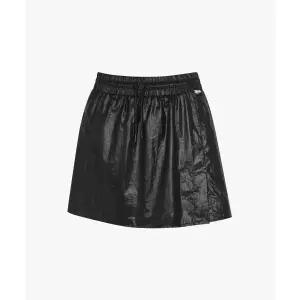 [디아도라] 크로스코트 페이크 레더 스커트 블랙 140441019