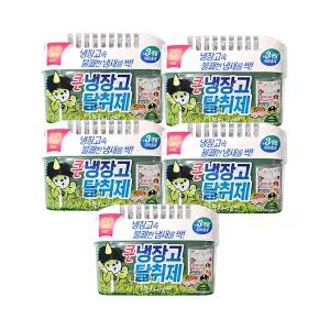 산도깨비 큰 냉장고 탈취제 녹차성분 냉장고 냄새제거 420g x5개