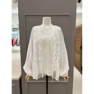 [러브앤쇼](신세계 사우스시티)셔링러플 블라우스 LCFHGBL05