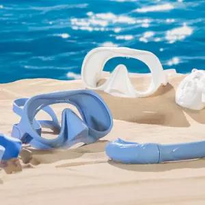 카르닉 마린쉘 스노쿨링 마스크 파우치 포함 스노클링 장비 물안경 스노클 세트 수영 물놀이