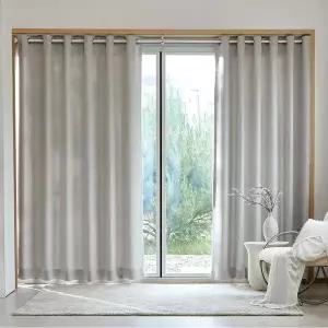 [모던하우스] 루밍 생활암막 아일렛형 긴창문커튼 220x240 크림 2p