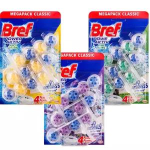 브레프 변기세정제 파워액티브 9개(3개x3팩) 레몬 라벤더 플라워 파인 오션