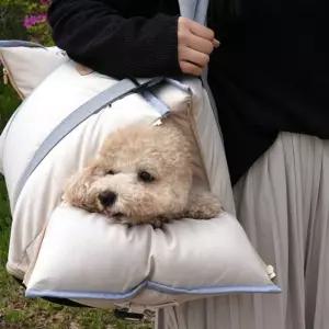 (패리스독) 쁘띠굿슬립 카시트 캐리어겸용강아지자동차시트 반려동물카시