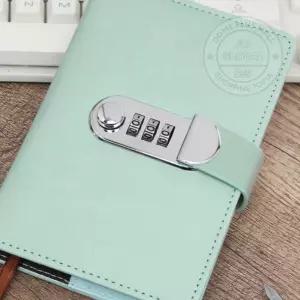 이군몰 레더 비밀번호 수첩 민트 나만의다이어리