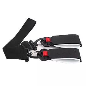 고정 스키 스트랩 벨크로 조절 가능한 휴대용 겨울 보호 스키용품