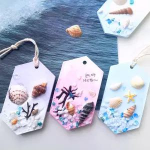 마타바 업사이클링 바다를살리는 비치코밍 석고방향제 만들기 diy 키트 (25개)kit+환경활동지 조개비즈공예