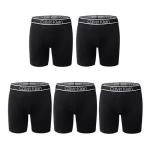 CK 비스코스 블렌드 스트레치 5팩 박서브리프 남성 팬티 블랙 NP2677O-001