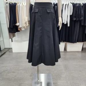 [JJ JIGOTT][JJ지고트]플랩 장식 A라인 롱 스커트 GN8P0SK81_DG