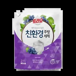 트리오 베이킹소다 담은 주방세제 그레이프향 2.1L