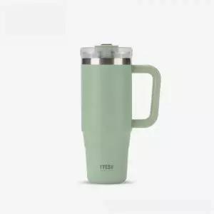 TYESO 이중보온보냉 대용량 텀블러 900ml 빨대포함