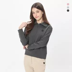 [무료배송][데니스골프] 25FW 여성 트렌디 집업 와이드 카라 맨투맨_NAQFLTS053