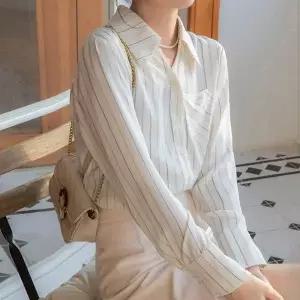 여자 실크 새틴 블라우스 오피스 하객룩