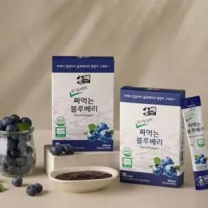 엉클베리하우스 국내산 유기농 짜먹는 블루베리 4박스(20g*10포/박스)