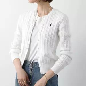 폴로 랄프로렌 케이블 니트 걸즈 가디건 옵틱화이트