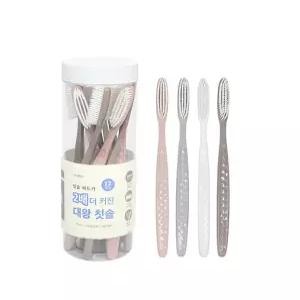 나무이야기 대왕 칫솔 12개입 커브형 이중미세모 큰 치솔