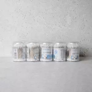 (100Px10개) 튼튼 나무 원통 위생 면봉/롱면봉/큰면봉/일회용/소독/귀면봉/양면/멸균/개별/포장/케이스