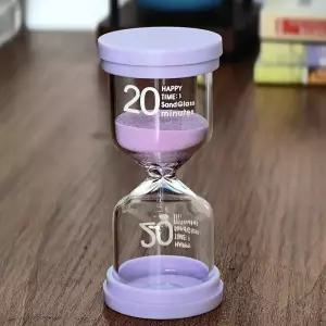 모래시계 새해 크리스마스 선물 20분 마카롱 시간 퍼플 3/10/15/30분