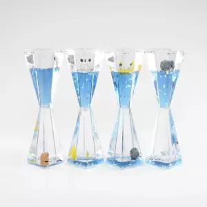 우주인 오일 타이머 모래시계/오일멍/가정/모래/시계/젤리멍/젤리/과학/물방울/교구/데코/인테리어/소품/