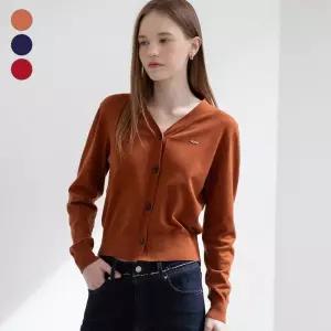 [백화점정품] 26년NEW 게스 GUESS 여성Y넥 솔리드 가디건 OP4S5760