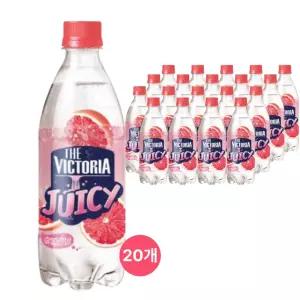 더 빅토리아 탄산음료 쥬시 자몽 500ml, 20개