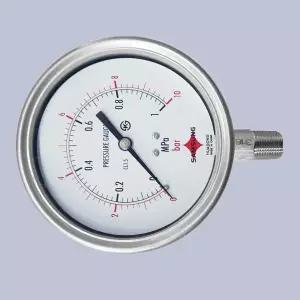 NEW A형 100파이 ALL 스텐SUS 압력계 PT3/8 압력측정 가스 수도