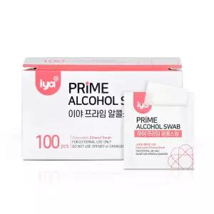 이야 프라임 알콜스왑 100매 6박스 개별포장 고함량 에탄올 알콜솜 핸드폰 소독
