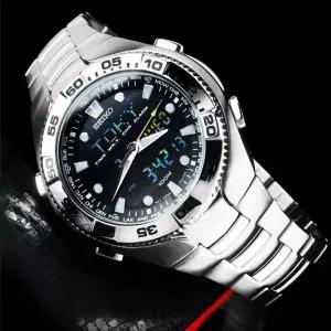 세이코 스포츄라 아나디지 남성 메탈시계 SNJ013P1