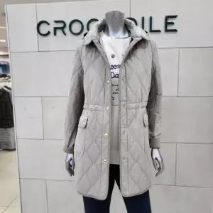 [크로커다일레이디]다이아 퀄팅 패딩코트 CLEWPD209-BE_BP
