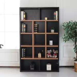 [우아미가구]쥬오 칼라 5단 책장 1200