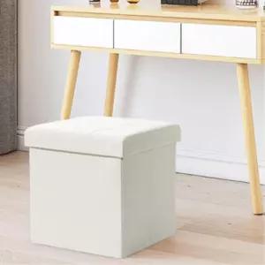 수납형 보조 벤치 1인 접이식 스툴 의자 뚜껑 정리함 스툴테이블 스툴의자 스톨