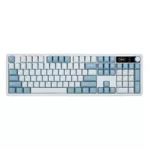 키스킨증정 큐센 QSENN Q104 LCD 풀배열 유무선 블루투스 기계식 키보드 슈팅스타 저소음 바다소금축