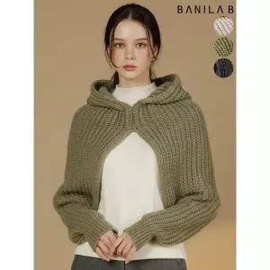 [하프클럽/바닐라비]여성 후드 볼레로 니트