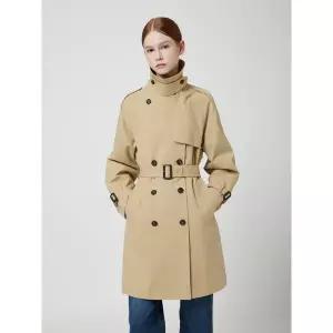 [CC콜렉트](센텀시티점)벨티드 하프 더블 트렌치 코트_C253MSI001