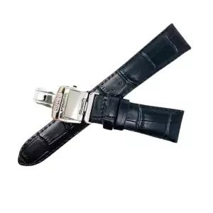 세이코 소가죽 스트랩 악어무늬 D버클 RS05C-BK 시계줄 가죽밴드