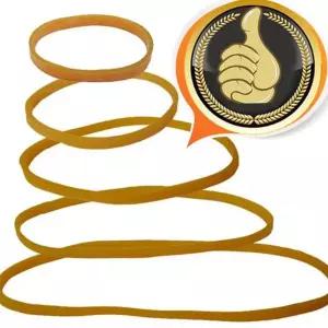 고무줄 300g 고탄력 문구용 벌크 노란 고무줄 사무실 다용도 고무링 사무용 대용량 5mm 가정용 탄성 묶음