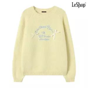 [롯데백화점]르샵 리본 레터링 나그랑 울 긴팔 니트 (DP4KT010A)