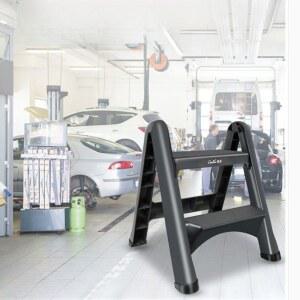 계단형 플라스틱 접이식 발판 1개 미용실 세차 사다리