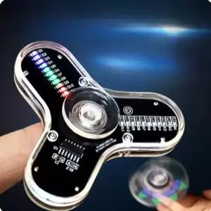 LED 피젯 스피너 만들기 DIY 자이로 발광 다이오드 전자 교육 키트 세트 (A2330)