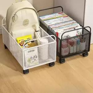책가방정리대 학원가방 수납 공간 정리함 트롤리 이동식 가방장 학원가방
