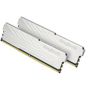 킹뱅크 컴퓨터 데스크톱 메모리 램 DDR4 32GB(2x16GB) 3200MHZ CL16 1.35V XMP2.0 오버클럭, PC 게임/오피스/PS용 히트싱크, 실버