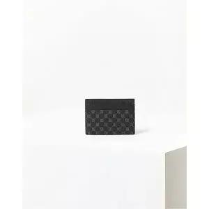 [롯데백화점]닥스 액세서리 [선물포장/쇼핑백동봉][LOUIS PVC]블랙 가죽 DD 패턴 카드지갑 DBHO2F131BK