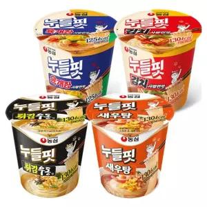 농심 누들핏 4종 2개씩 총8개입/육개장2+김치사발2+튀김우동2+새우탕2 외 선택