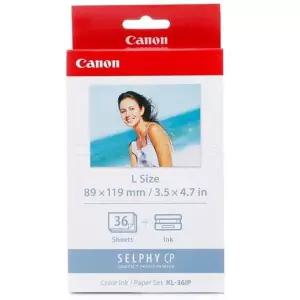 캐논 정품 포토프린트용 인화지+잉크셋 KL-36IP (3x5 L 사이즈 36장) - 별도의 용지 카세트 필요 (PCPL-CP400)