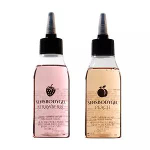 [9900원샵] 원+원! 센스바디젤 피치100ml+스트로베리 100ml 수용성 마사지젤 바디 오일 슬리밍