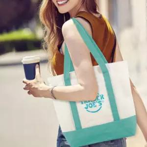 트레이더조 에코백 미니 캔버스백 천가방 8가지 색상 네이비