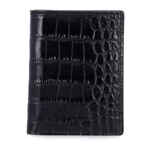 크로커다일 엠보스드 가죽 컴팩트 폴딩 지갑 Y0417LCL439G NAA